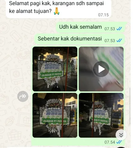 Pengiriman Papan Bunga Selamat Axa Tower