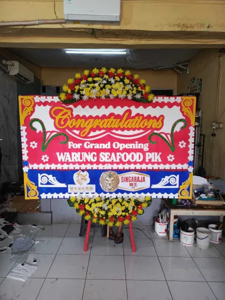 Papan Bunga Ucapan Selamat Axa Tower