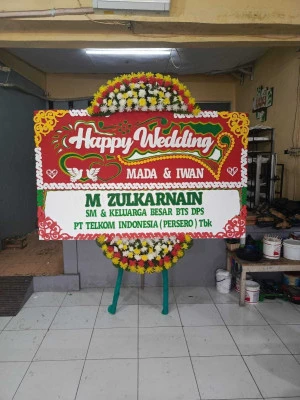 Papan Bunga di Axa Tower
